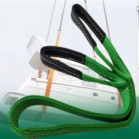 彩色扁平工业吊装带 双眼起重吊带 双层加厚涤纶吊带