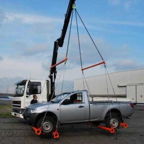Truck double beam lifting gear