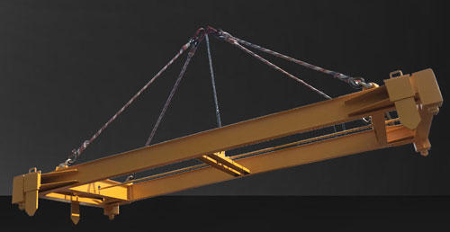 semi - automatic lifting container spreader