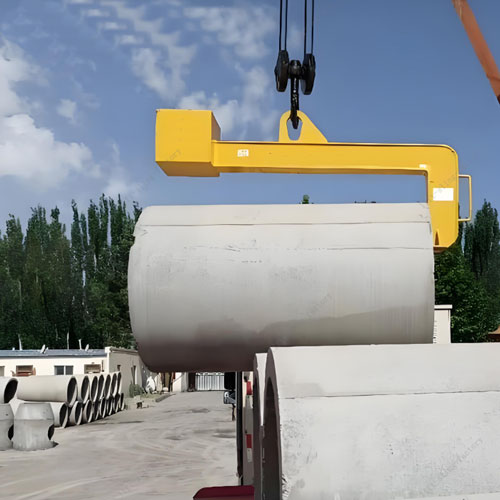 C lifting hook for concrete pipes
