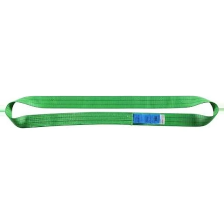 2000kg endless flat webbing sling laid straight, join and label visible