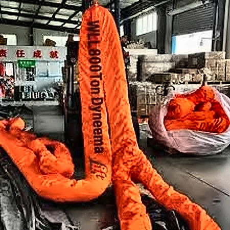 WLL 100T Heavy Duty Round Slings With Eyes