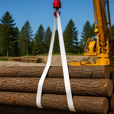 endless polyester flat webbing sling heavy duty pipe bundle
